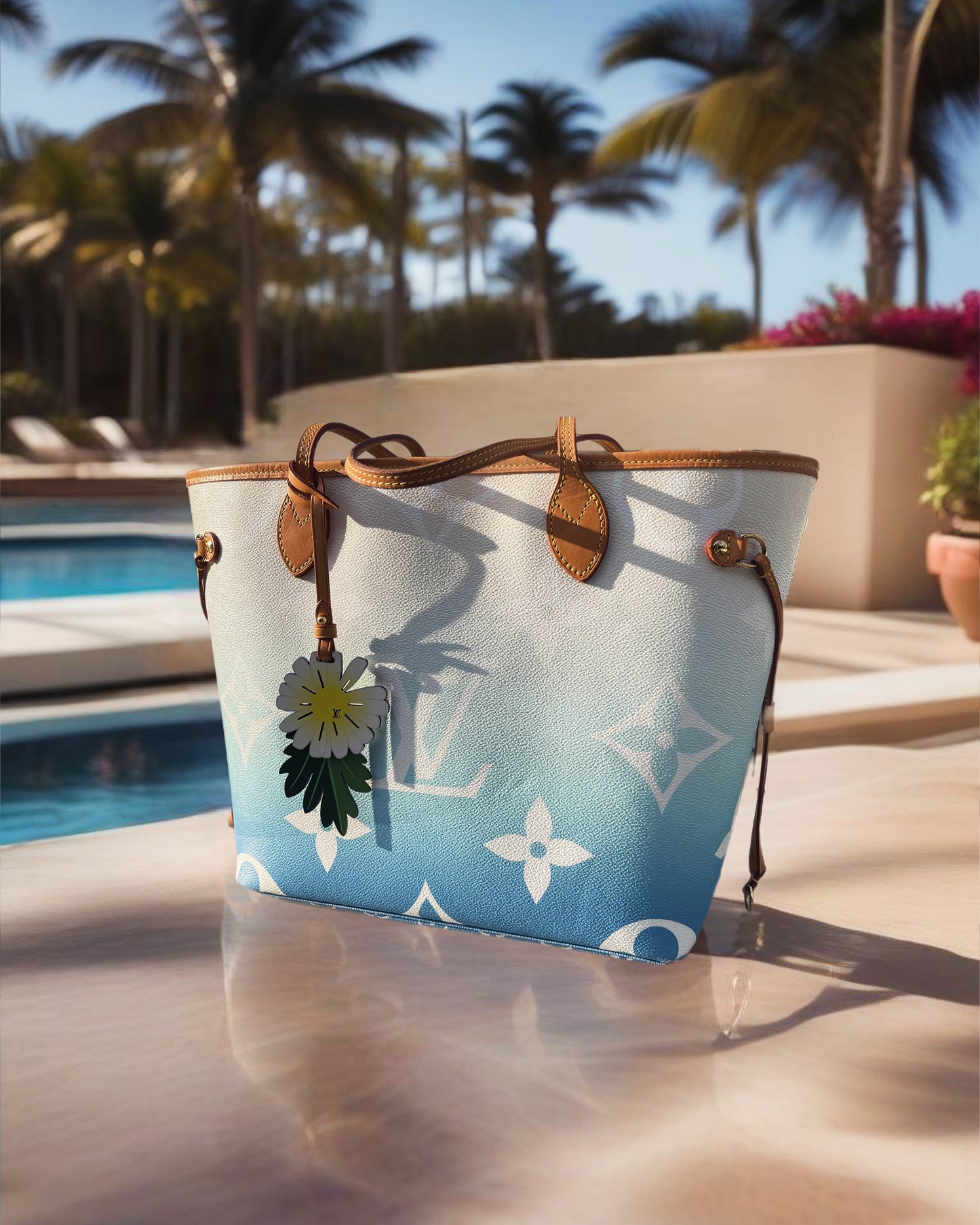 Louis Vuitton Ltd Edition By The Pool Neverfull