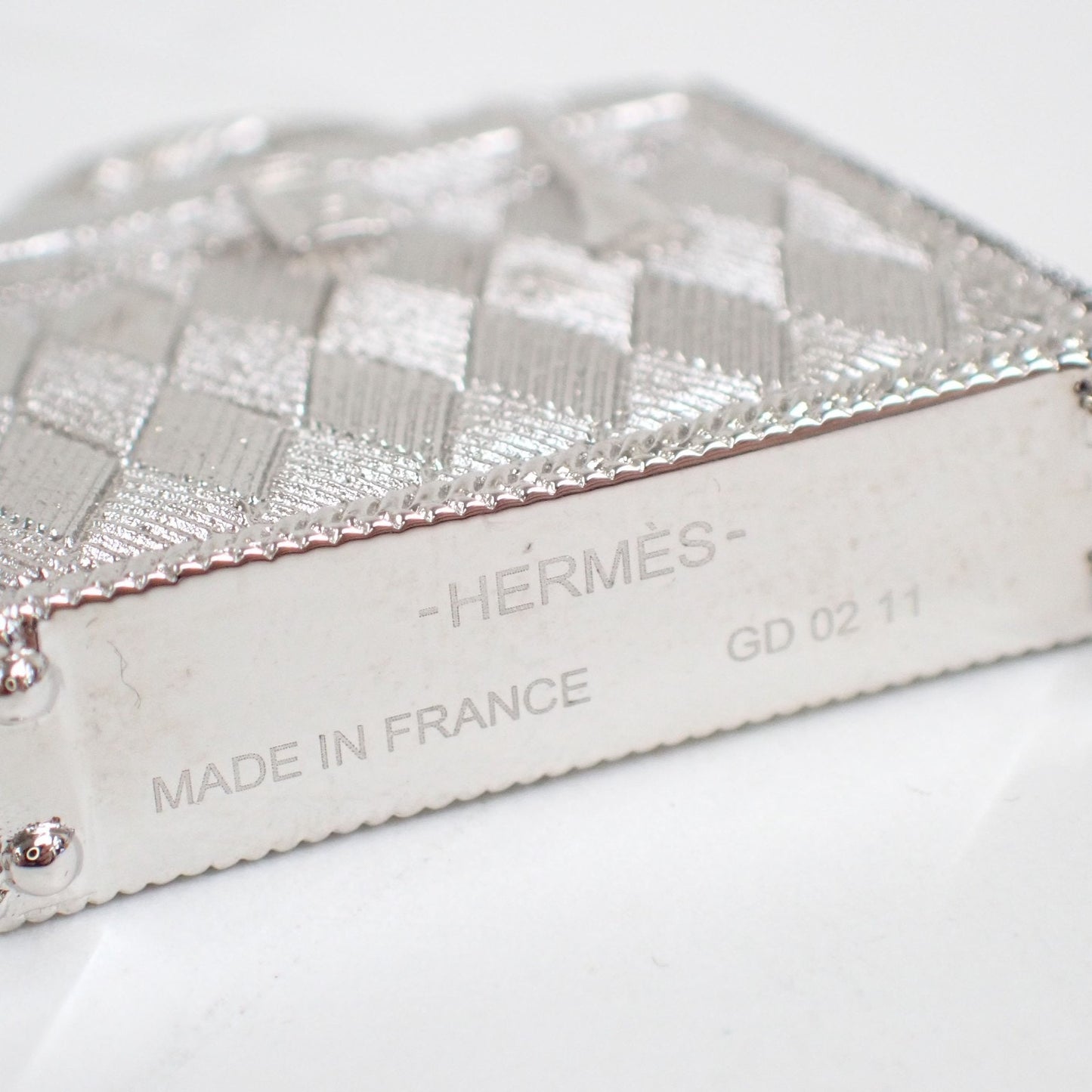 M350 HERMES Curiosité Kelly Charm SS Silver Mini Bag Charm 🤌🏽 $899