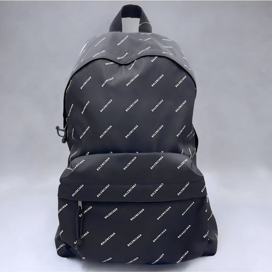 [eBay Live] M278 BALENCIAGA Logo Print Nylon Backpack 🔥 $1699