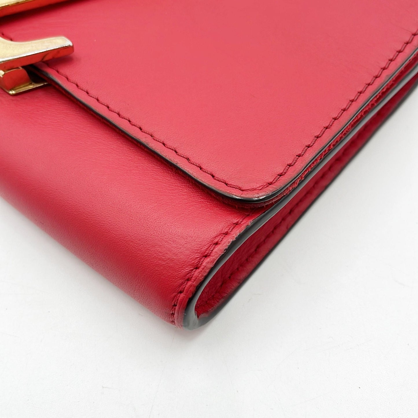 M270 LOUIS VUITTON MM Red Leather Chain Crossbody $1499
