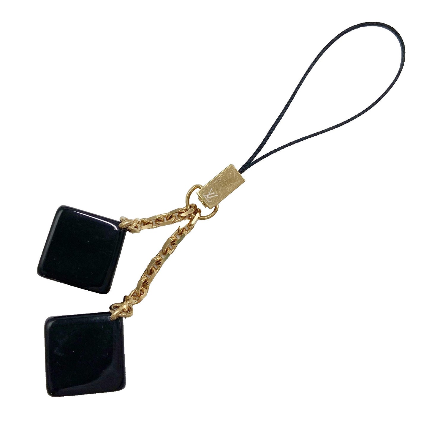 M344 LOUIS VUITTON Black Dice Bag Charm Accessory 🌟 $449
