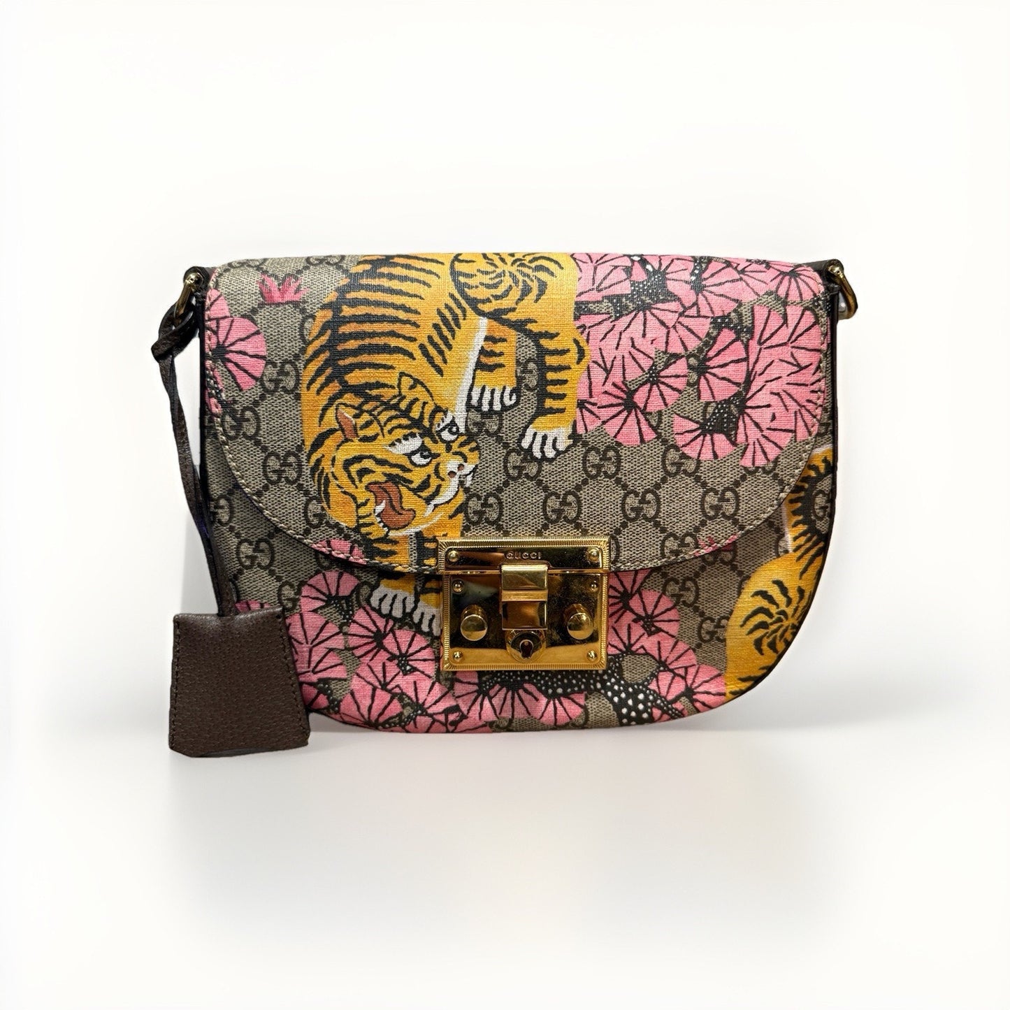GUCCI Padlock GG Supreme Canvas Bengal Print shoulder bag ➡️ $1799