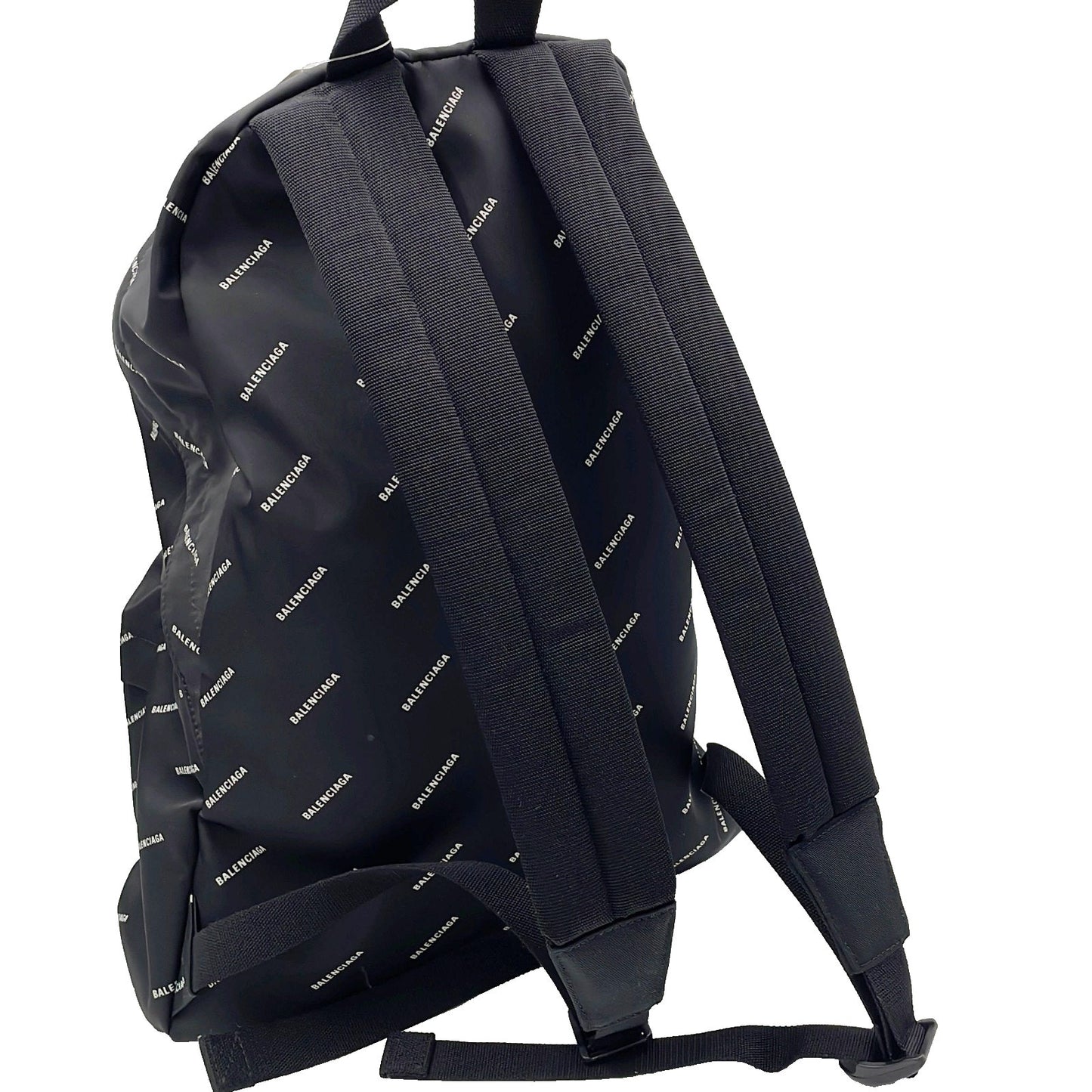 [eBay Live] M278 BALENCIAGA Logo Print Nylon Backpack 🔥 $1699