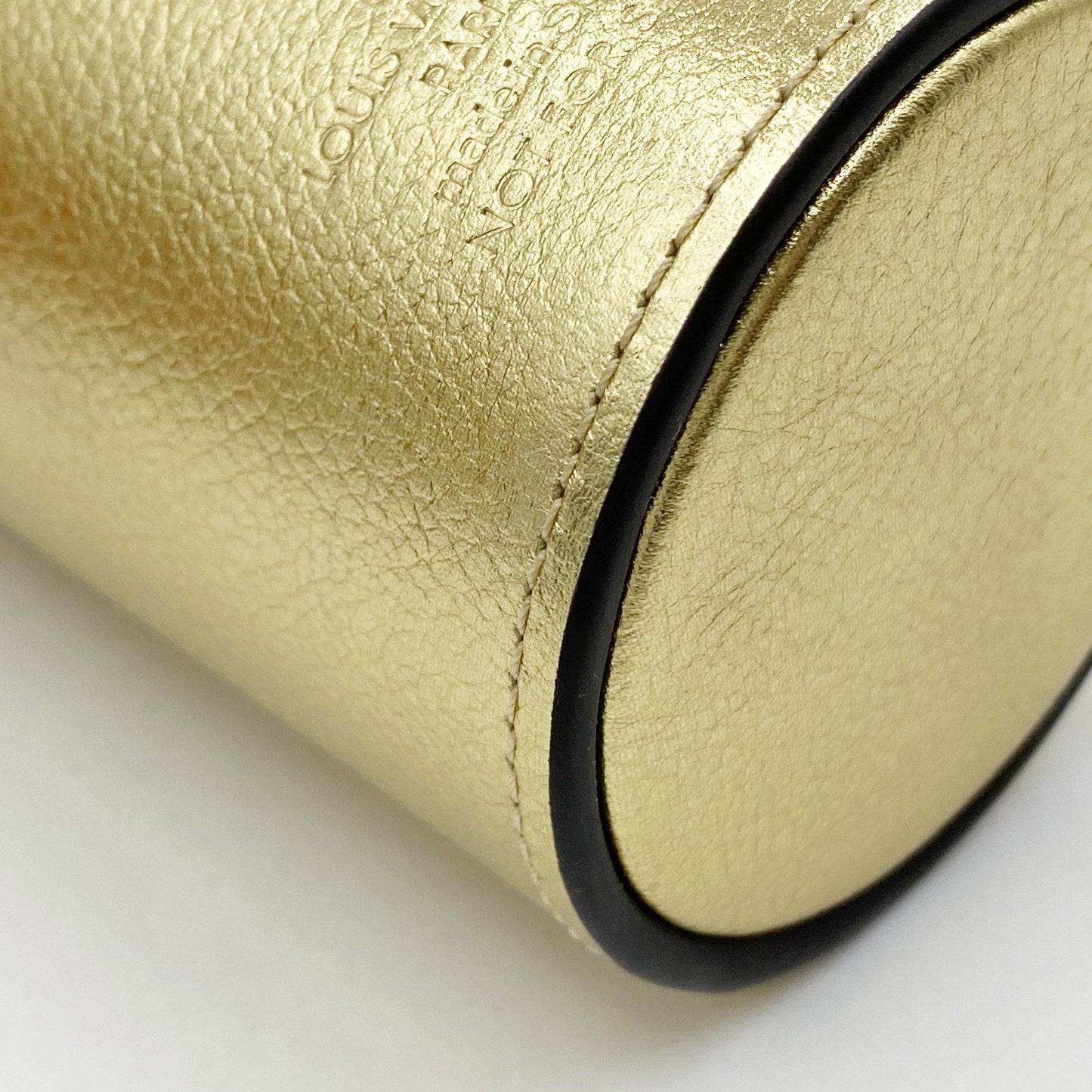 M341 LOUIS VUITTON Gold Leather Desk Pen Holder 🌟 $999